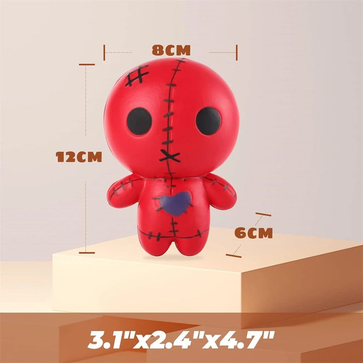 Halloween Squishy Toy Stress Relief Slow Rising Voodoo Doll Squeeze for Party Favors Bao Bun