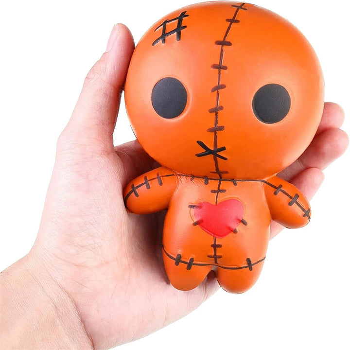 Halloween Squishy Toy Stress Relief Slow Rising Voodoo Doll Squeeze for Party Favors Bao Bun