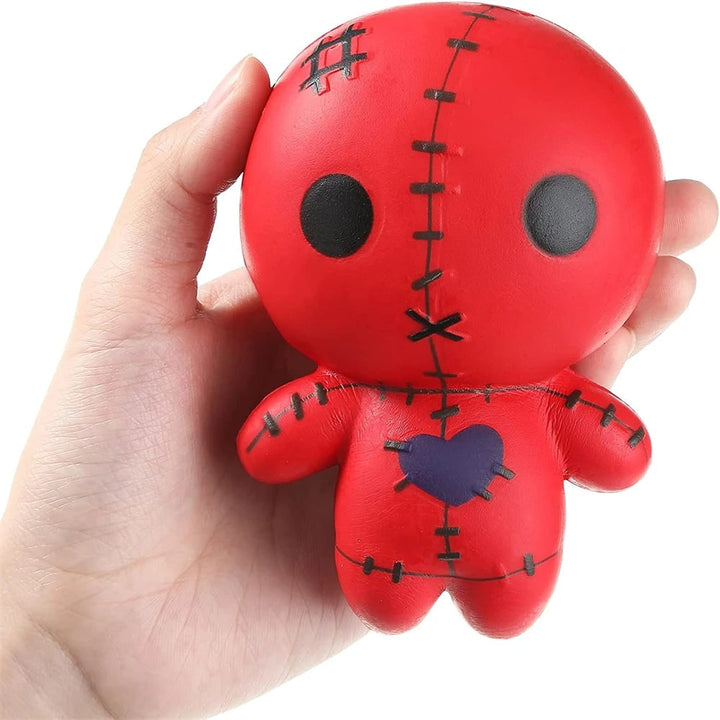 Halloween Squishy Toy Stress Relief Slow Rising Voodoo Doll Squeeze for Party Favors Bao Bun