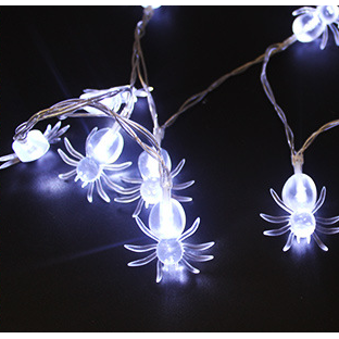 Halloween String Lights LED Outdoor Battery Operated with Pumpkin Bat Ghost Skull Eyeball Shapes