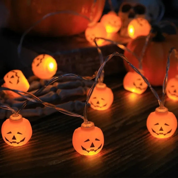 Halloween String Lights LED Outdoor Patio Decoration with Novelty Shapes for Party