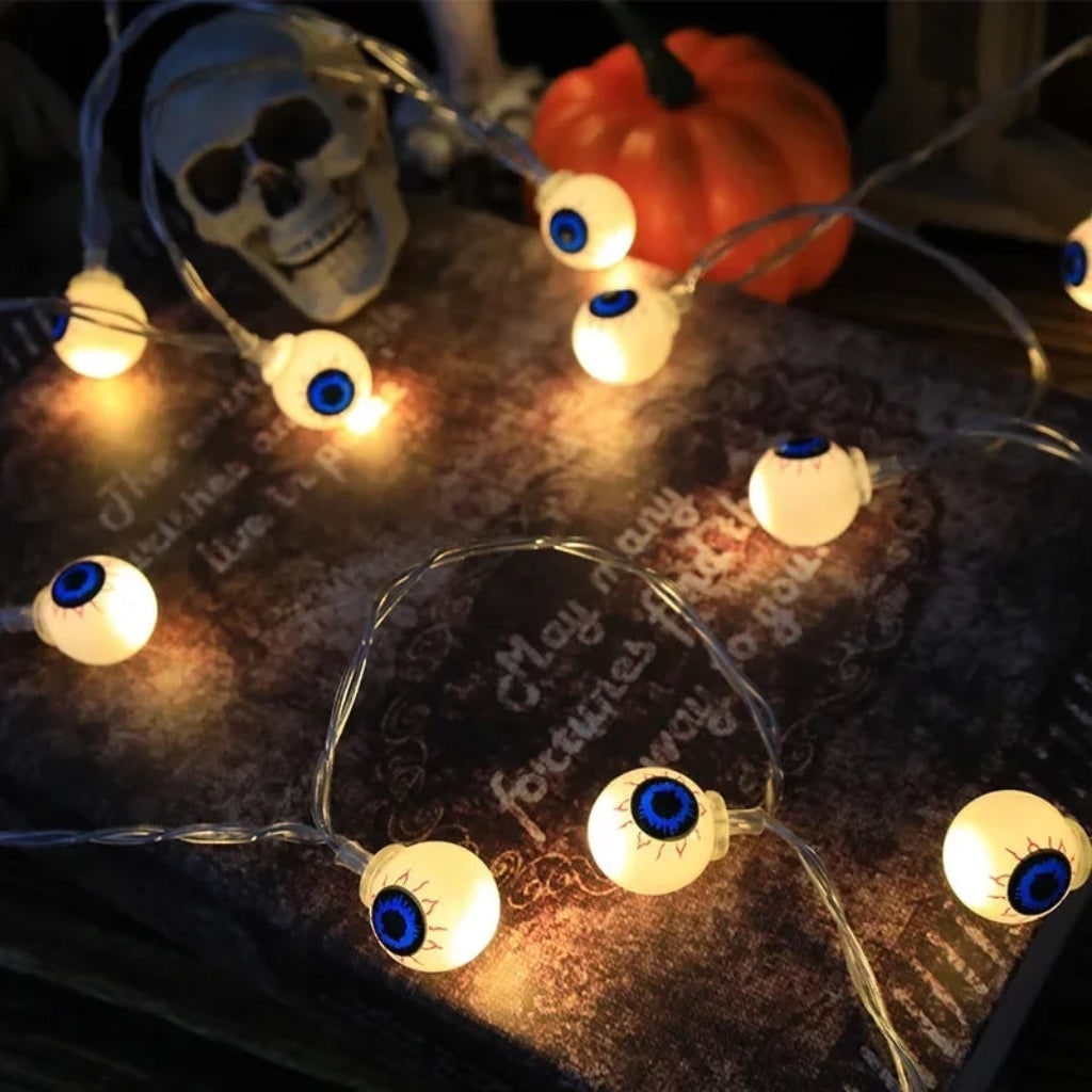 Halloween String Lights LED Outdoor Patio Decoration with Novelty Shapes for Party