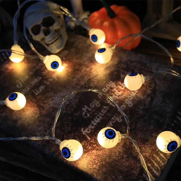 Halloween String Lights LED Outdoor Patio Decoration with Novelty Shapes for Party
