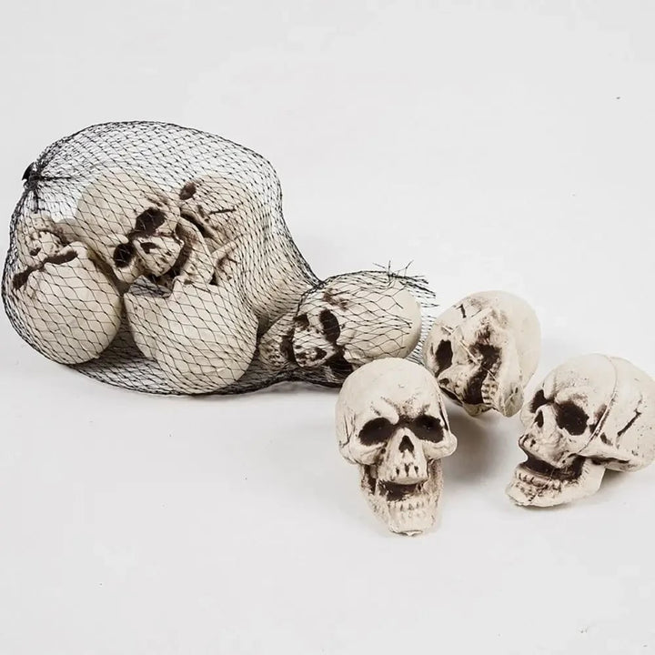 Halloween Sugar Skull Decorations and Mini Plastic with Realistic Details for Party