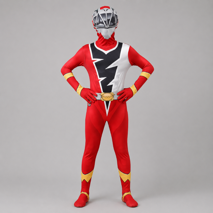 Halloween Superhero Costume Jumpsuit with Lightning Bolt Design Childrens Outfits