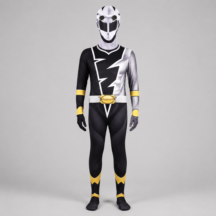 Halloween Superhero Costume Jumpsuit with Lightning Bolt Design Childrens Outfits