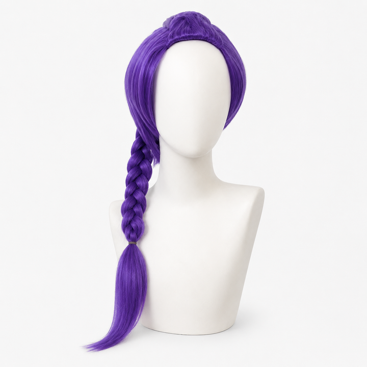 Halloween Synthetic Hair Wig Costume with Braided and Styles for Dress Up Party Short