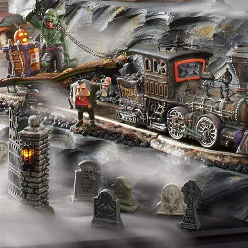 Halloween Tombstones Miniature Resin Grave Decorations for Party and Tabletop Display