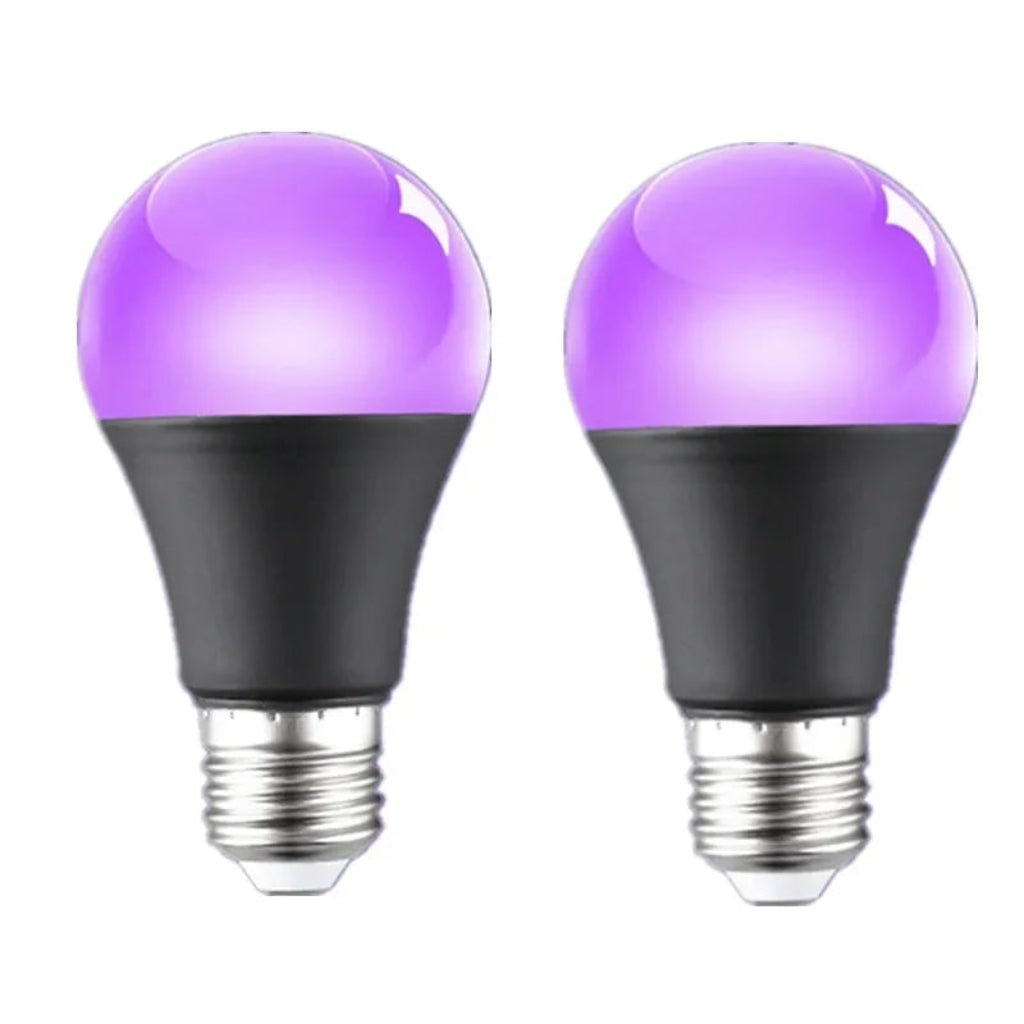 Halloween UV Blacklight Bulb LED A19 Screw Base for Party Decoration and Spooky Glow Effect