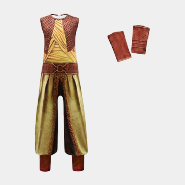 Halloween Warrior Princess Costume with Cape and for Party Dress-Up
