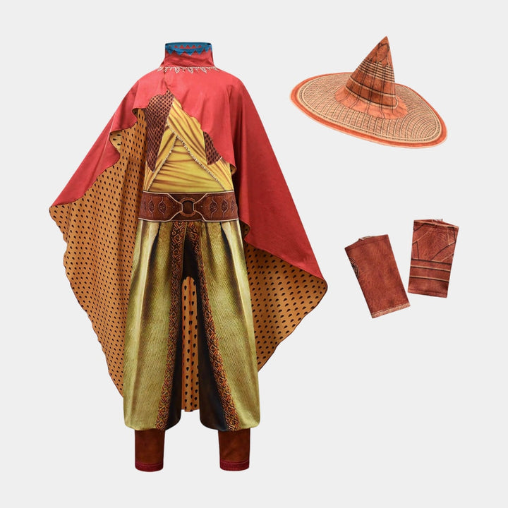 Halloween Warrior Princess Costume with Cape and for Party Dress-Up