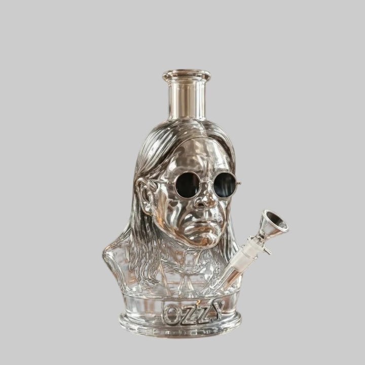 Halloween Water Pipe with Clear Glass Bust Portrait Design Party Decoration Finish