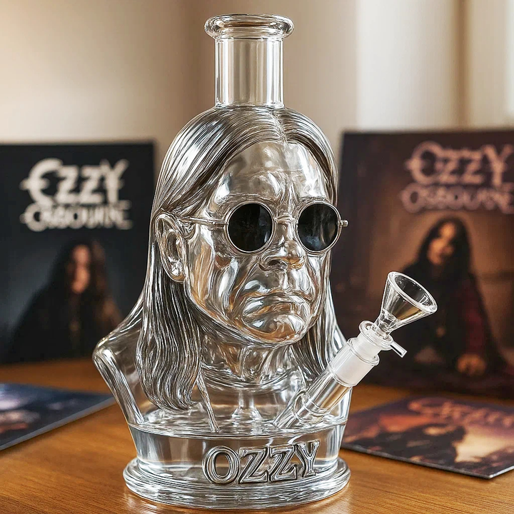 Halloween Water Pipe with Clear Glass Bust Portrait Design Party Decoration Finish
