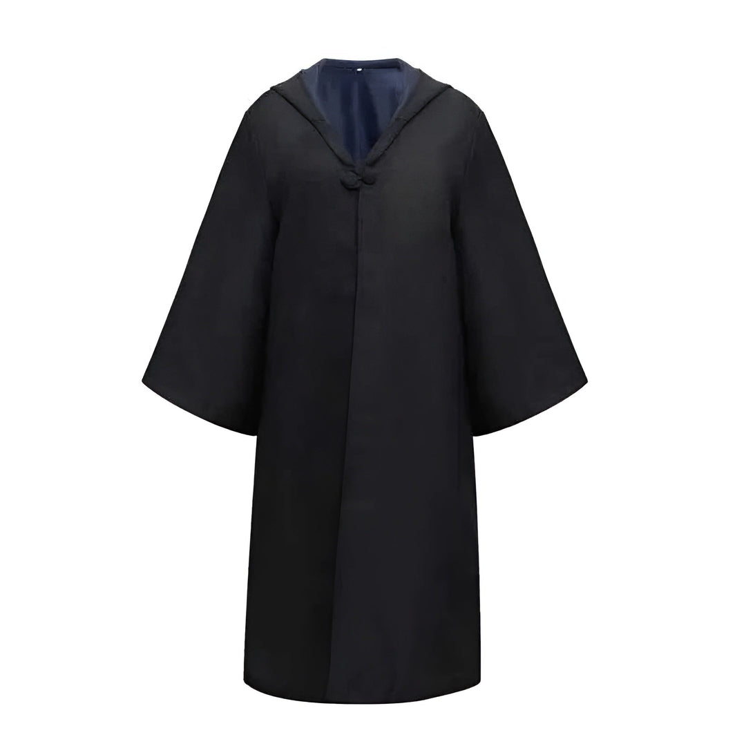 Halloween Wizard Costume Robe and Cloak with Hooded Design for Cosplay Party Outfit