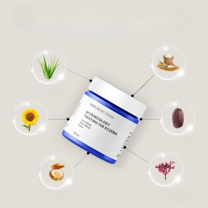 Eczema Relief Cream with Aloe Vera Oats Soothing Skin Moisturizer
