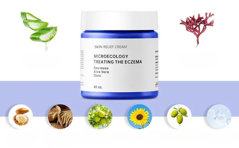 Eczema Relief Cream with Aloe Vera Oats Soothing Skin Moisturizer