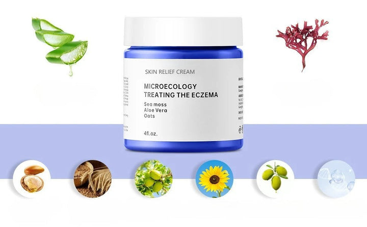 Eczema Relief Cream with Aloe Vera Oats Soothing Skin Moisturizer