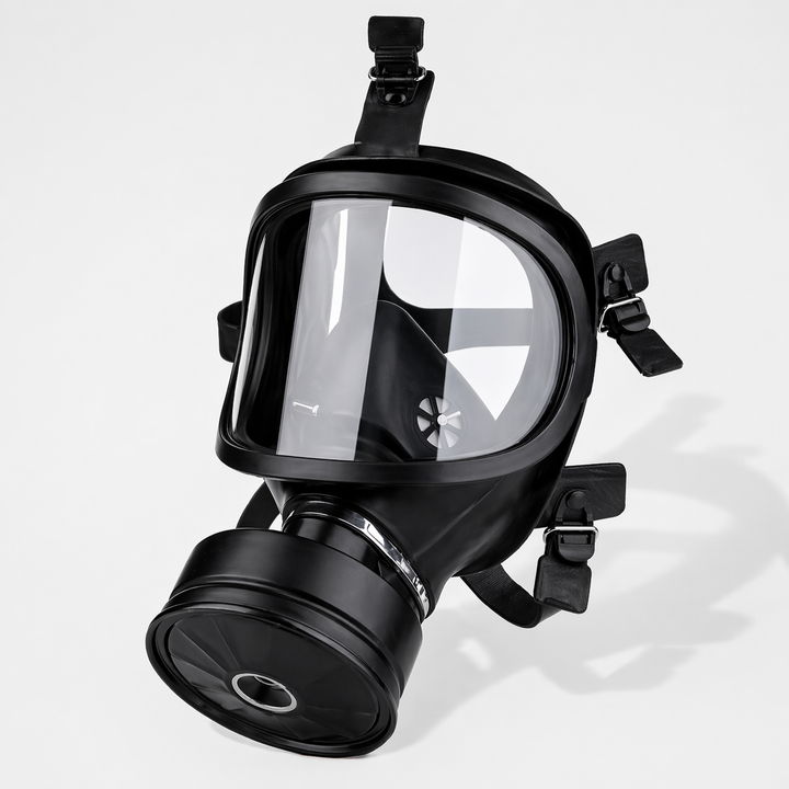 NRBC Breathable Gas Mask Respirator Chemicals, Dust &amp; Spray Paint
