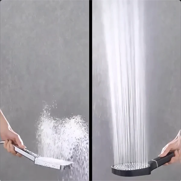 High Pressure Round Shower Head Adjustable Spray Bathroom Fixture