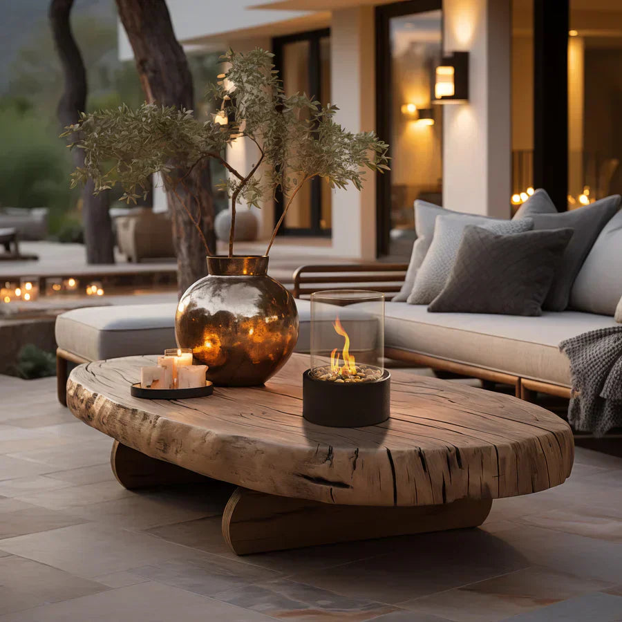Tabletop Ethanol Fireplace Portable Indoor Smoke Free Flame Heater