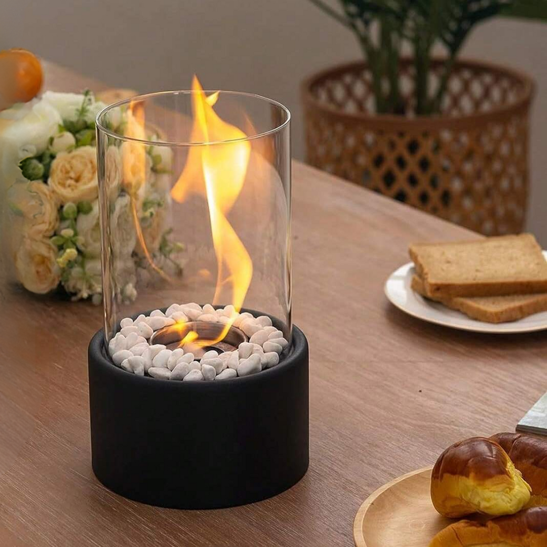 Tabletop Ethanol Fireplace Portable Indoor Smoke Free Flame Heater
