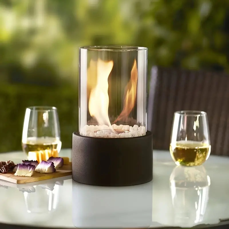 Tabletop Ethanol Fireplace Portable Indoor Smoke Free Flame Heater