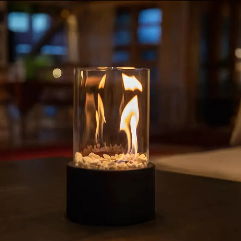 Tabletop Ethanol Fireplace Portable Indoor Smoke Free Flame Heater