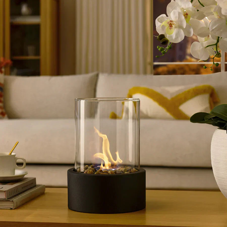 Tabletop Ethanol Fireplace Portable Indoor Smoke Free Flame Heater