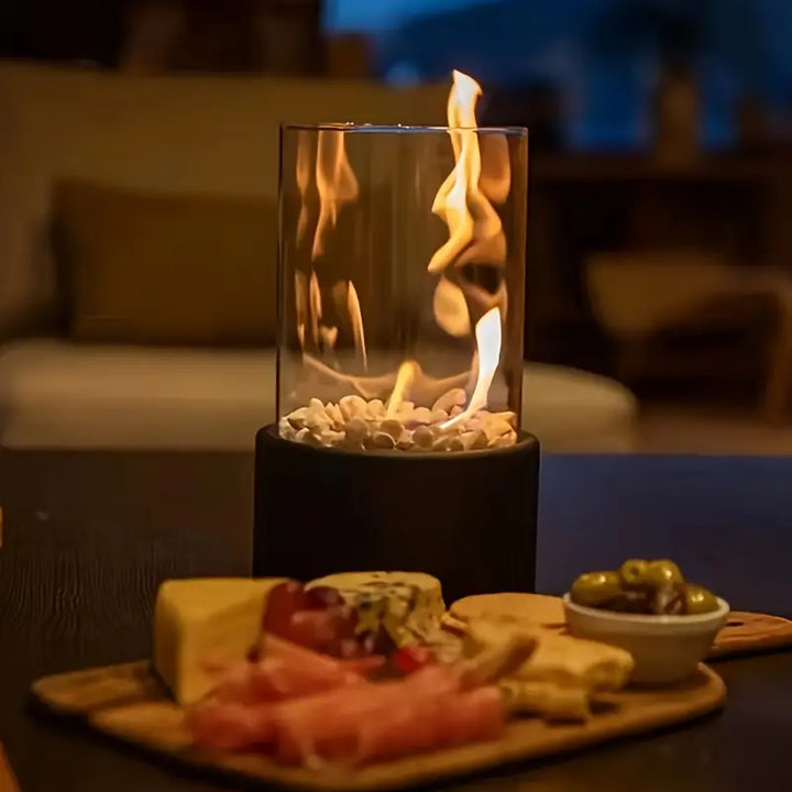 Tabletop Ethanol Fireplace Portable Indoor Smoke Free Flame Heater