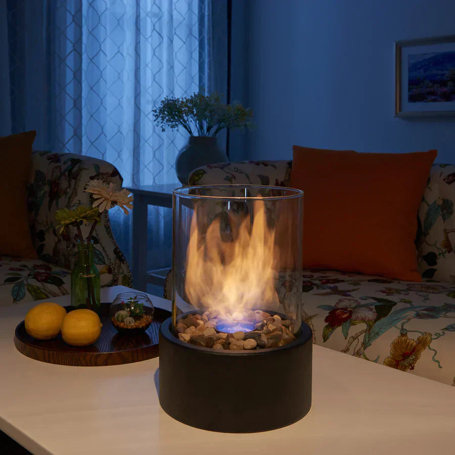 Tabletop Ethanol Fireplace Portable Indoor Smoke Free Flame Heater