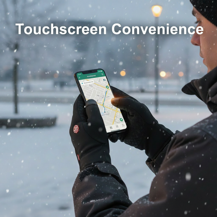 Waterproof Touchscreen Gloves for Outdoor Winter Activities