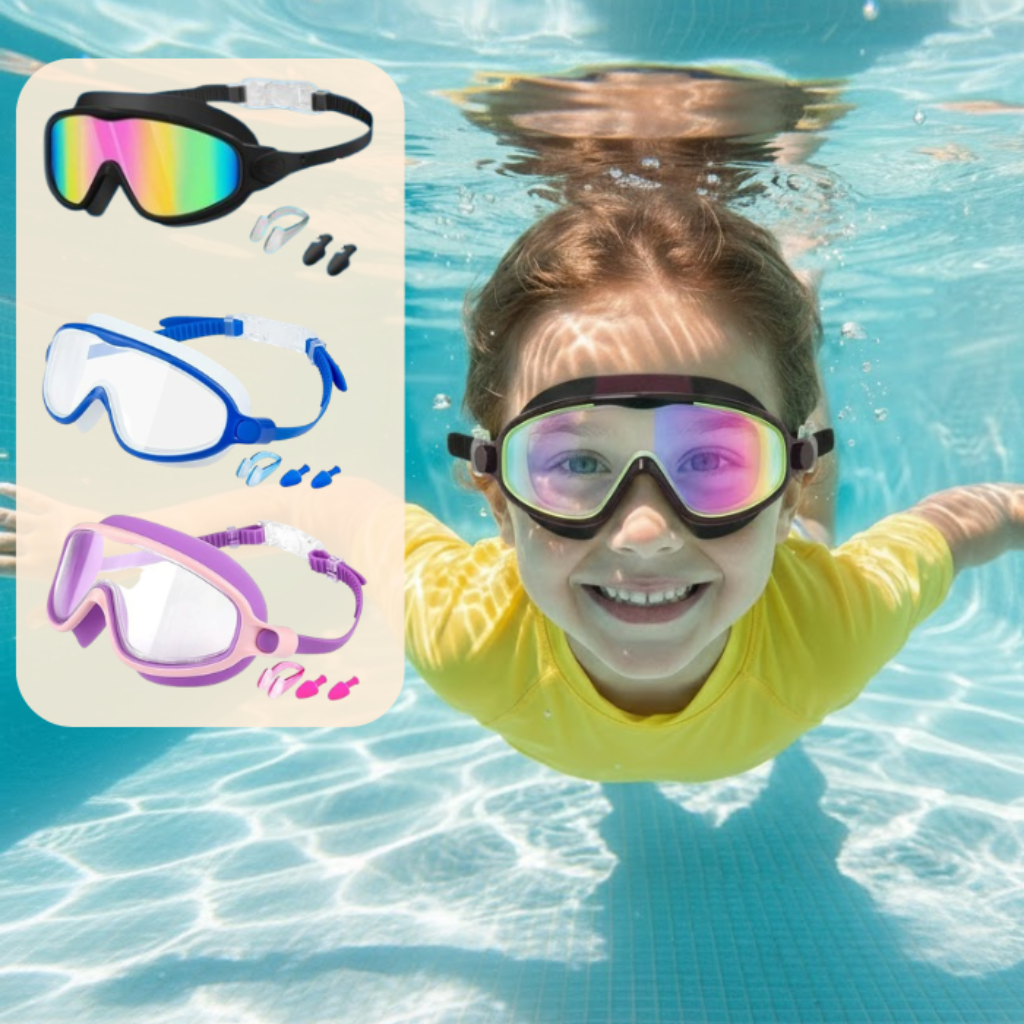 Kids Swim Goggles Anti-Fog UV Protection Swimming Goggles