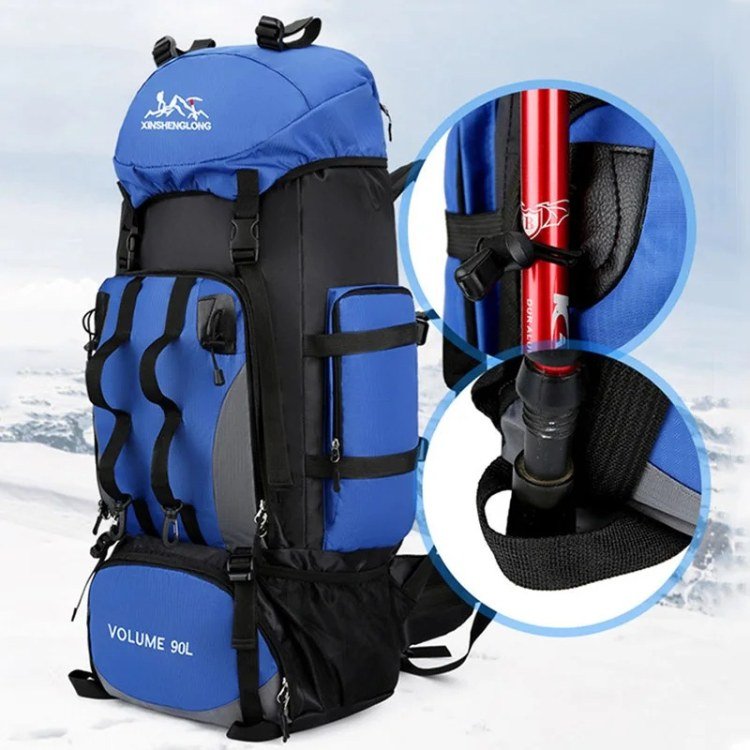Hiking Backpack Waterproof 90L Outdoor Camping Gear Backpack