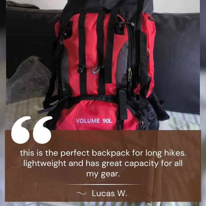 Hiking Backpack Waterproof 90L Outdoor Camping Gear Backpack