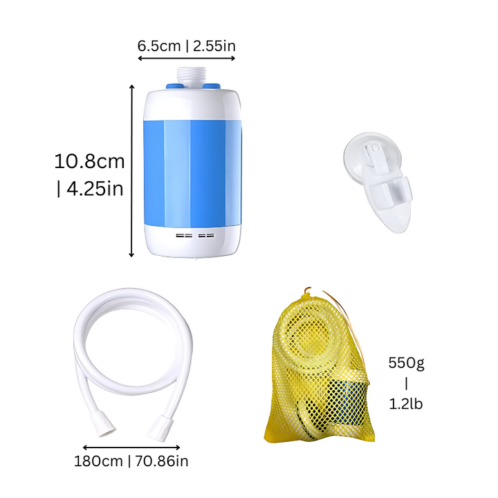 Portable Rechargeable Outdoor Camping Shower with Adjustable Water Flow