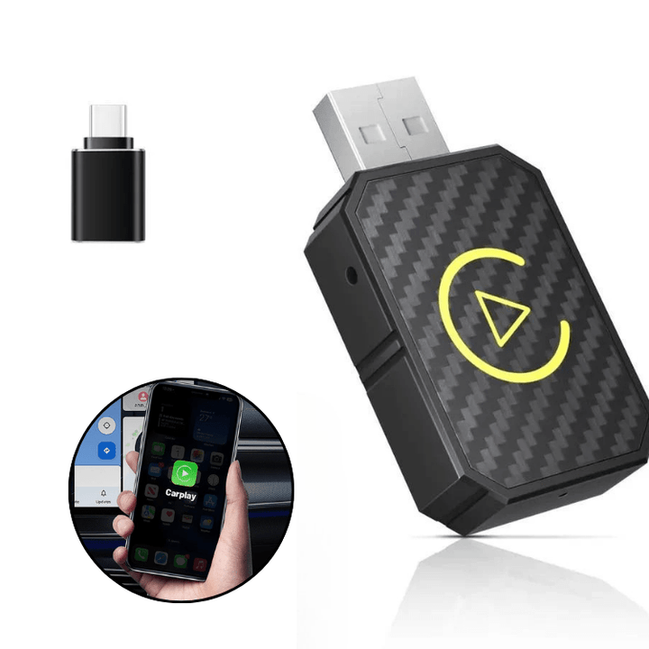 Wireless CarPlay Adapter Mini Compact USB Dongle for Car Integration