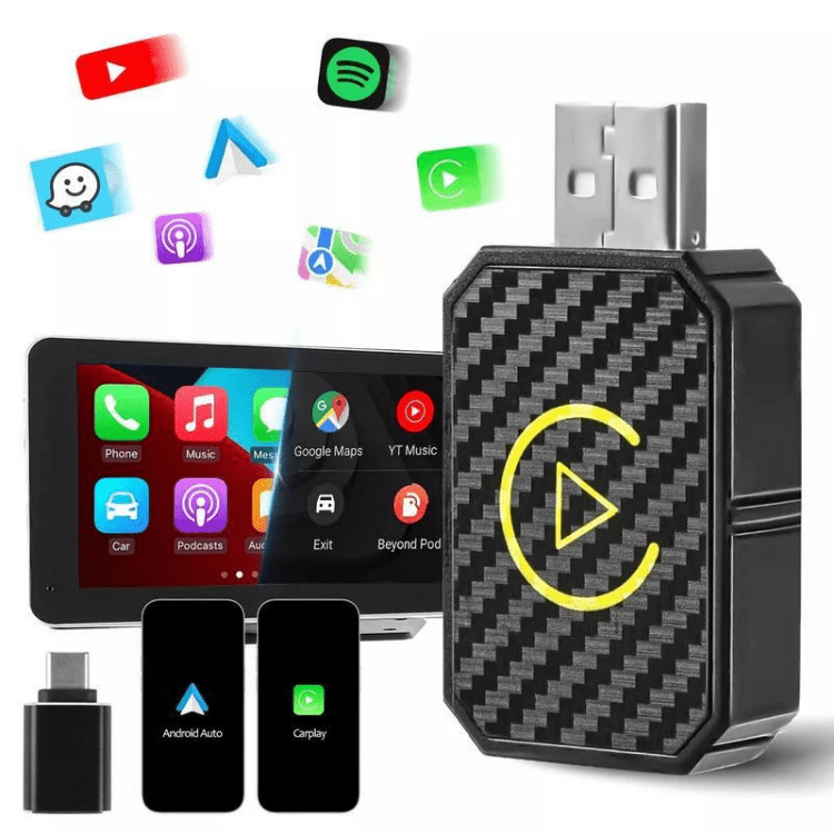 Wireless CarPlay Adapter Mini Compact USB Dongle for Car Integration