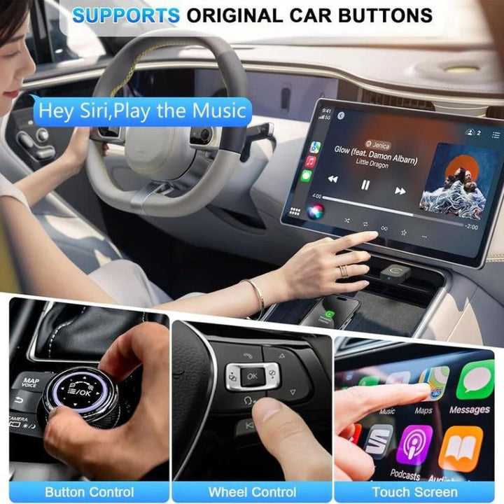 Wireless CarPlay Adapter Mini Compact USB Dongle for Car Integration