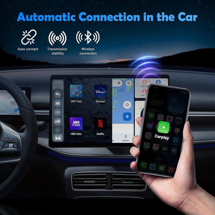 Wireless CarPlay Adapter Mini Compact USB Dongle for Car Integration