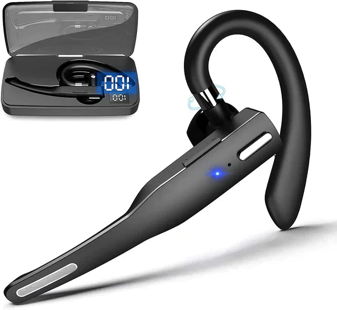 Wireless Bluetooth 5.1 Noise Cancelling Dual Microphone Headset Earpiece