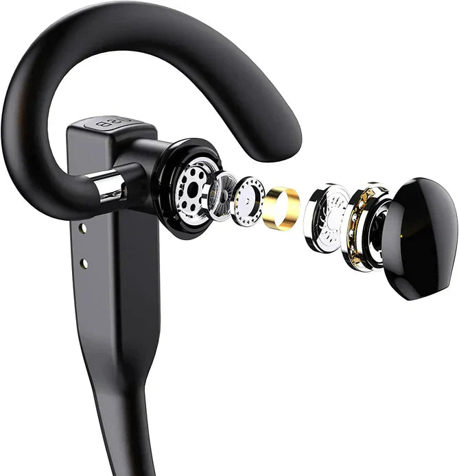 Wireless Bluetooth 5.1 Noise Cancelling Dual Microphone Headset Earpiece