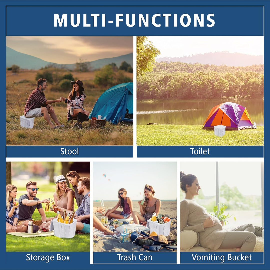 Folding Portable Camping Toilet Seat Outdoor Portable Toilet Seat