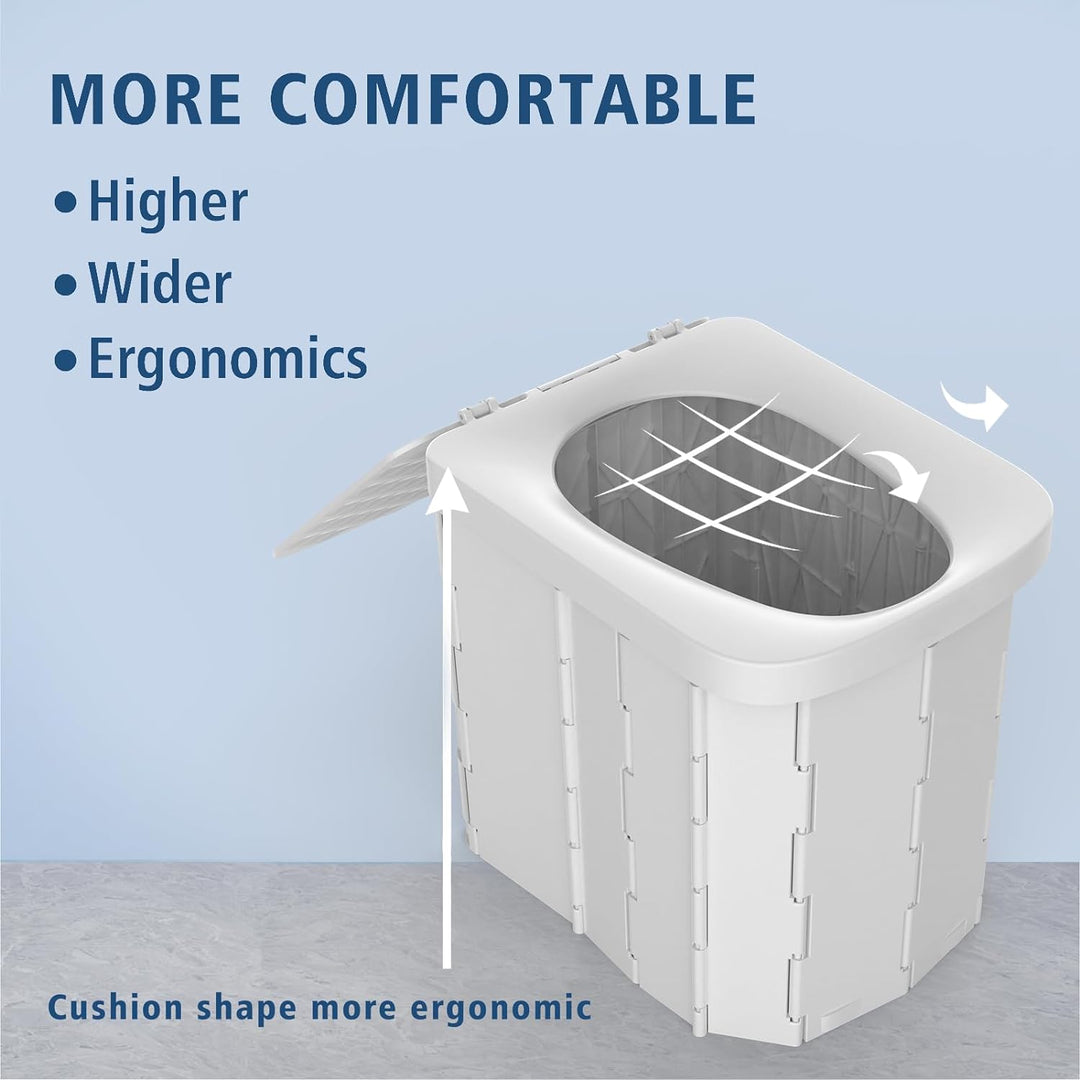Folding Portable Camping Toilet Seat Outdoor Portable Toilet Seat