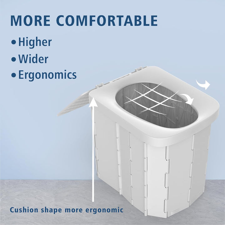 Folding Portable Camping Toilet Seat Outdoor Portable Toilet Seat