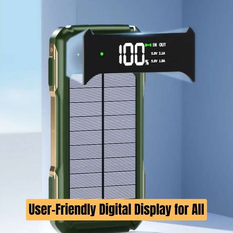 Solar Power Bank Portable Charger 200000mAh