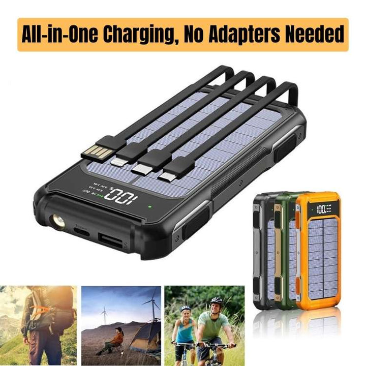 Solar Power Bank Portable Charger 200000mAh