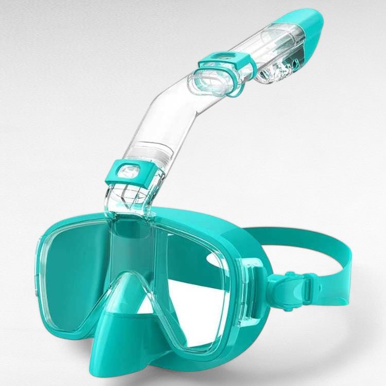 Foldable Full Face Snorkel Mask Panoramic Anti-Fog Snorkeling Gear