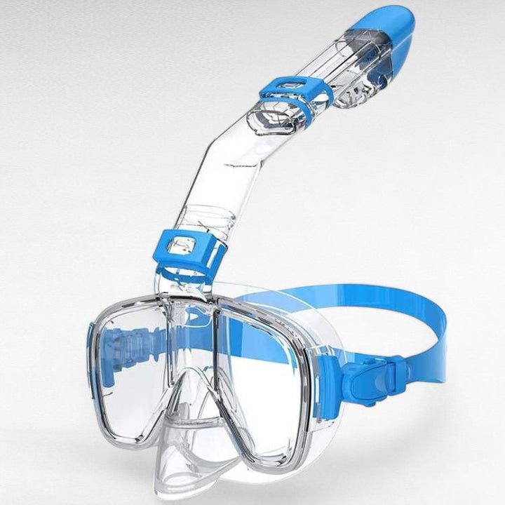 Foldable Full Face Snorkel Mask Panoramic Anti-Fog Snorkeling Gear