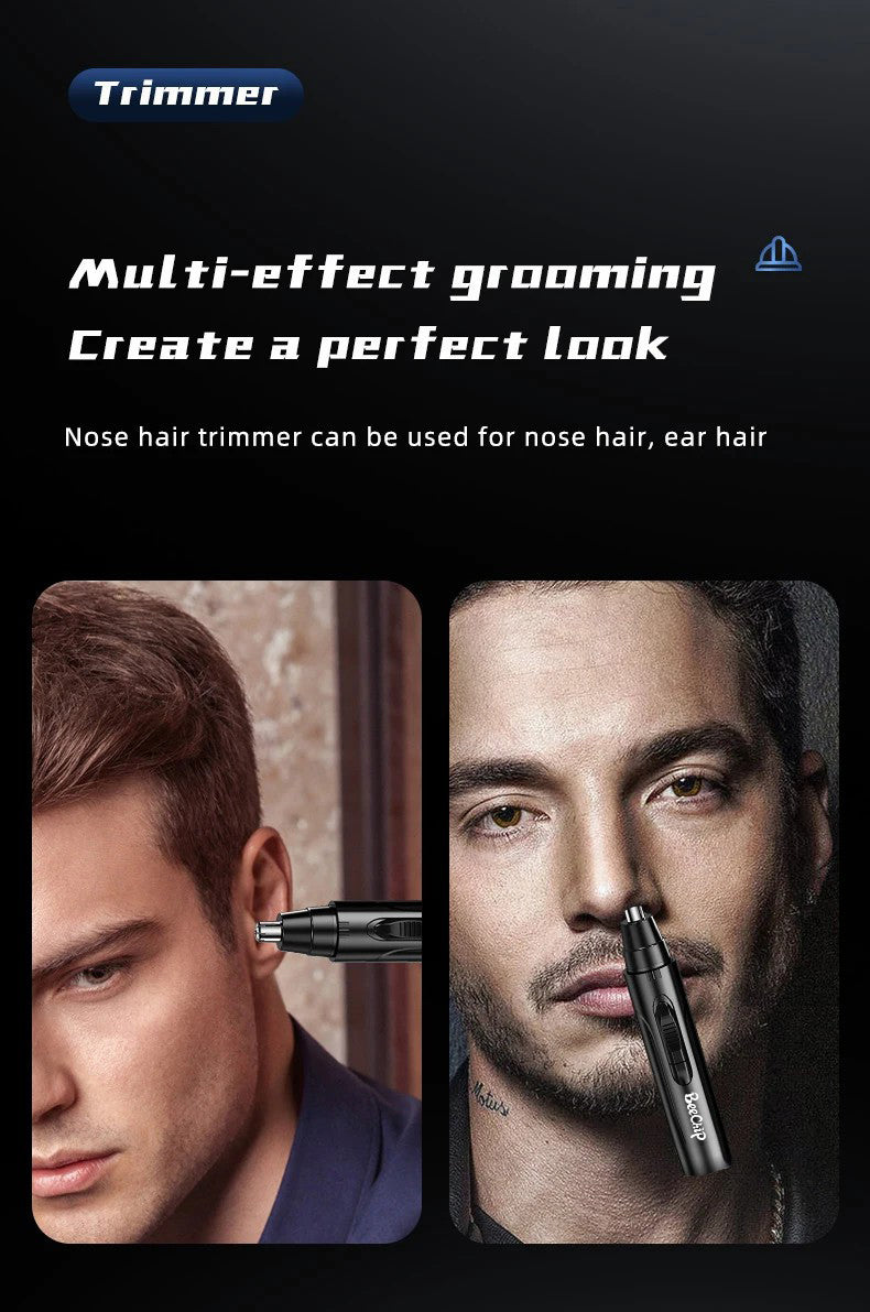 Nose and Ear Hair Trimmer Rechargeable Electric Personal Grooming Tool