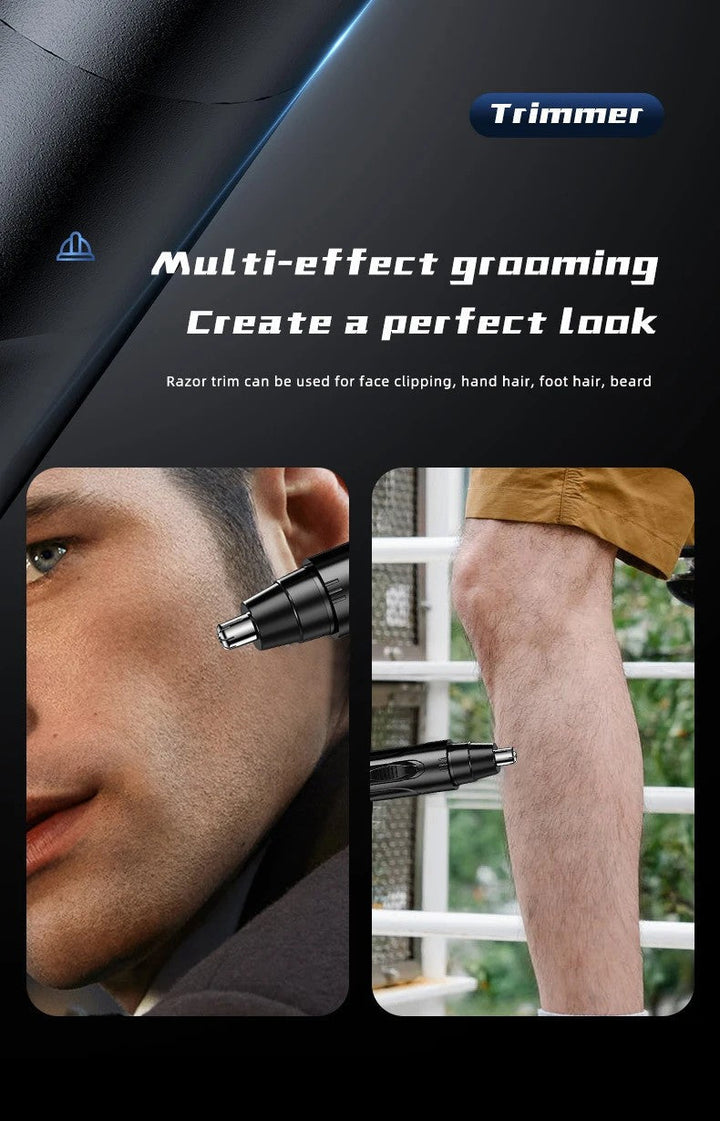 Nose and Ear Hair Trimmer Rechargeable Electric Personal Grooming Tool